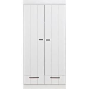 WOOOD Kledingkast Connect Wit - 94x195x53 cm