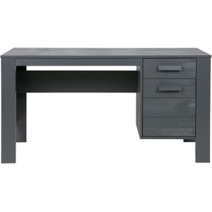 Dennis Bureau Grenen Steel Grey Geborsteld [fsc]