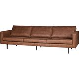 BePureHome Rodeo Bank 3-zits - Leer - Cognac - Modern en eigentijds design