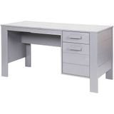 WOOOD Dennis Bureau - Betongrijs - Grenen Geborsteld - 74x141x59