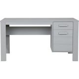 WOOOD Dennis Bureau - Betongrijs - Grenen Geborsteld - 74x141x59