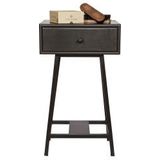 BePureHome Skybox Sidetable - Hout/Metaal - Zwart - 70x45x30