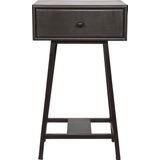 BePureHome Skybox Sidetable - Hout/Metaal - Zwart - 70x45x30