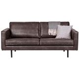 BePureHome Rodeo Bank 2.5-zits - Breedte 190 Cm - Leer - Zwart | Stoere en eigentijdse bank van BePureHome