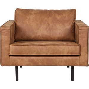 BePureHome Rodeo Fauteuil - Recycle Leer - Cognac - 85x105x86