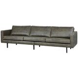 BePureHome Rodeo 3-zitsbank - Modern en eigentijds design - Bekleed met lederlook - H 85 cm x B 277 cm x D 86 cm