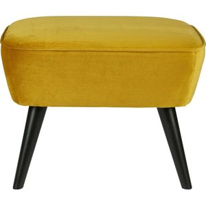 WOOOD Hocker »Sara«, mit Samtstoff gepolstert, rechteckige Form, H 41 cm x B 56 cm