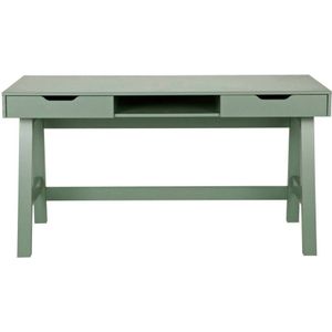 WOOOD Nikki Bureau - Grenen - Jadegroen - 75x140x62