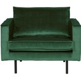 BePureHome Rodeo Fauteuil - Velvet - Green Forest - 85x105x86