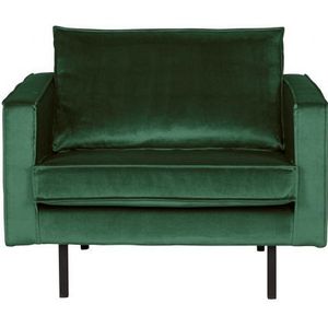 BePureHome Rodeo Fauteuil - Velvet - Green Forest - 85x105x86