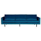 BePureHome Rodeo 3-zitsbank - Velvet - Blauw