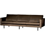 BePureHome Rodeo 3-Zits Bank - Velvet - Taupe - Modern en eigentijds design