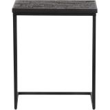 BePureHome Sharing Bijzettafel U-Vorm - Hout/Metaal - Zwart - 55x45x35