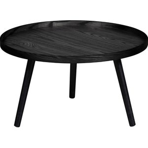 WOOOD Mesa Bijzettafel L - Hout - Zwart - 34xØ60