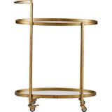 Push Trolley Metaal Antique Brass