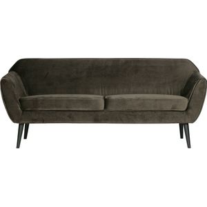 WOOOD - Rocco Sofa - Fluweel - Warm Groen - 187 Cm