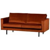 BePureHome Rodeo Bank 2,5-Zits - Velvet - Roest - 85x190x86 - Chic en eigentijds design