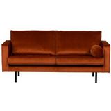 BePureHome Rodeo Bank 2,5-Zits - Velvet - Roest - 85x190x86 - Chic en eigentijds design