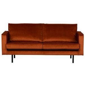 BePureHome Rodeo Bank 2,5-Zits - Velvet - Roest - 85x190x86 - Chic en eigentijds design