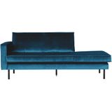 BePureHome Rodeo Daybed Links - Velvet - Blauw