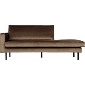 BePureHome Rodeo Daybed Links - Velvet - Taupe - 85x203x86