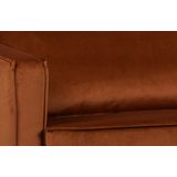 BePureHome Rodeo Daybed Links - Velvet - Roest - 85x203x86