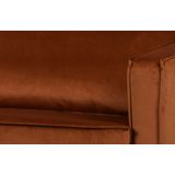 BePureHome Rodeo Daybed Rechts - Velvet - Roest - 85x203x86