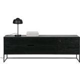 WOOOD Exclusive Silas Tv Meubel - Essen - Blacknight - 60x180x44