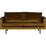 BePureHome Rodeo Bank 2-Zits - Velvet - Honing Geel - 85x190x86