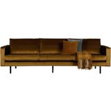 BePureHome Rodeo Bank 3-zits Velvet Honing Geel - Modern en eigentijds design