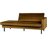 BePureHome Rodeo Daybed Rechts - Velvet - Honing Geel - 85x203x86 - Chique en eigentijds design