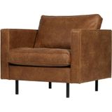 BePureHome Rodeo Classic Fauteuil - Recycle Leer - Cognac - 83x98x88