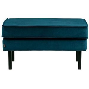 BePureHome Rodeo hocker op poten - Velvet - Blue - 45x84x54