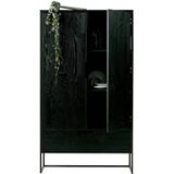 WOOOD Exclusive Silas 2-Deurs Kast - Essen - Blacknight - 149x85x35