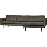 BePureHome Rodeo Chaise Longue Rechts - Eco-leder - Army