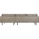 BePureHome Rodeo Chaise Longue Rechts - Eco-leder - Elephant