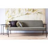 WOOOD Exclusive Elizabeth Sofa - Sterke Olijfgroene Stof - Tijdloos Design - Comfortabele Zit - 185 cm Breed