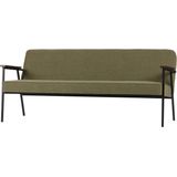 WOOOD Exclusive Elizabeth Sofa - Sterke Olijfgroene Stof - Tijdloos Design - Comfortabele Zit - 185 cm Breed