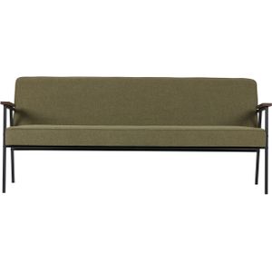 WOOOD Exclusive Elizabeth Sofa - Sterke Olijfgroene Stof - Tijdloos Design - Comfortabele Zit - 185 cm Breed