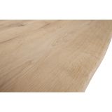 WOOOD Tablo Boomstam Tafelblad - Eiken - Naturel - 3x220x90