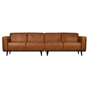 BePureHome Statement 4-Zits Bank - Ecoleer - Cognac - Luxueus en elegant design