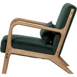 WOOOD Mark Fauteuil - Velvet - Flesgroen - 75x67x82