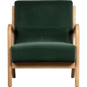 WOOOD Mark Fauteuil - Velvet - Flesgroen - 75x67x82