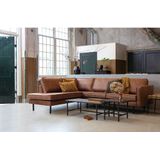 BePureHome Rodeo Hoekbank Links - Leer Cognac - Modern en stoer design - Royaal zitcomfort