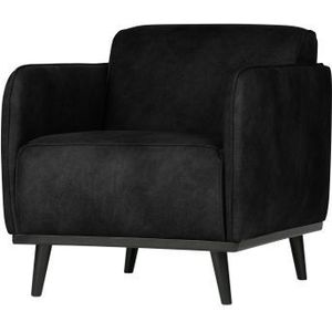 BePureHome Statement Fauteuil Met Arm - Polyester - Zwart - 77x72x93