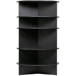 WOOOD Exclusive Trian Tower Rond - Essen - Zwart - 168x100x100