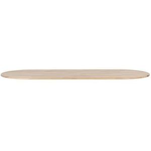 WOOOD Tablo Tafelblad Ovaal - Eiken - Onbehandeld - 2,4x220x90