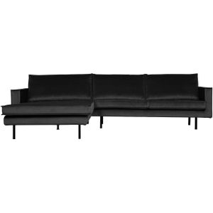 Rodeo Chaise Longue Links Velvet Antraciet