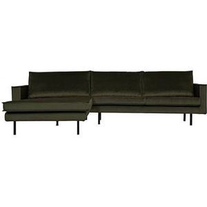 Rodeo Chaise Longue Links Velvet Dark Green Hunter