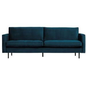 BePureHome Rodeo Classic 2,5-Zits Bank - Velvet - Blue - 83x230x88 - Klassiek en royaal design